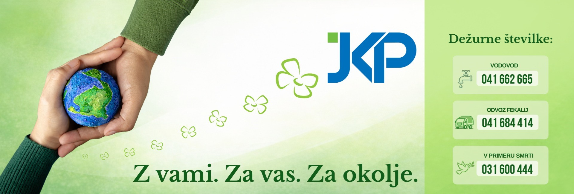 z vami za vas za okolje